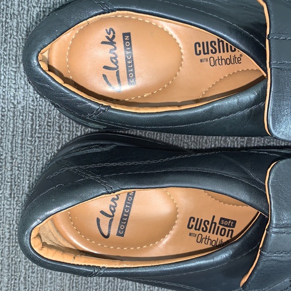 Clarks Collection Loafers Men's Size 8 M Black Leather Escalade Step Slip on - Picture 8 of 13